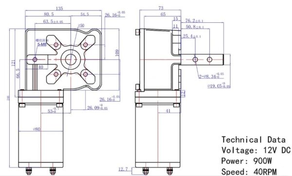 Motor Autoencarpe 12V - Imagen 4