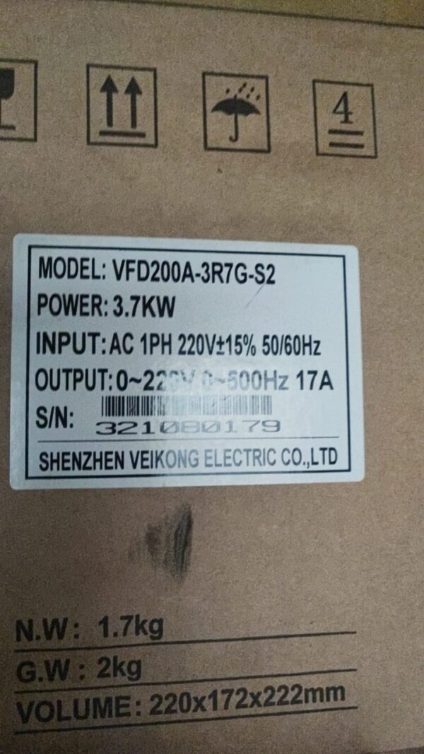 Variador de Frecuencia 5HP 220V VEIKONG - Imagen 6