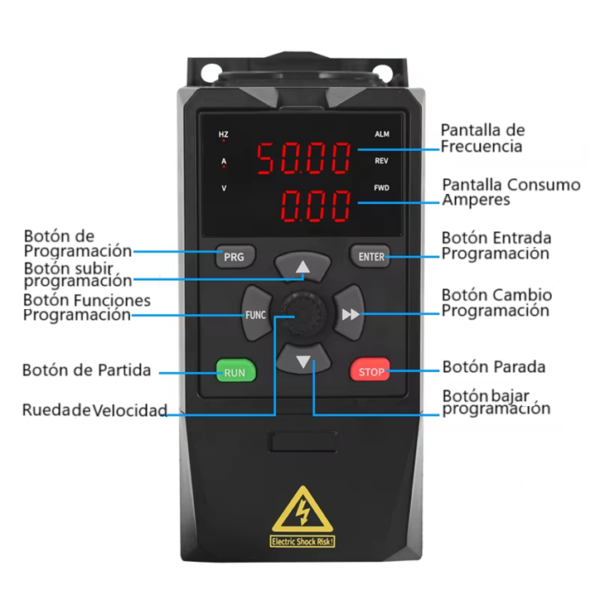 Variador de Frecuencia 220V 4HP - Imagen 2