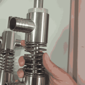 Válvulas llenadoras de líquidos por rebarse a presión para Botellas.